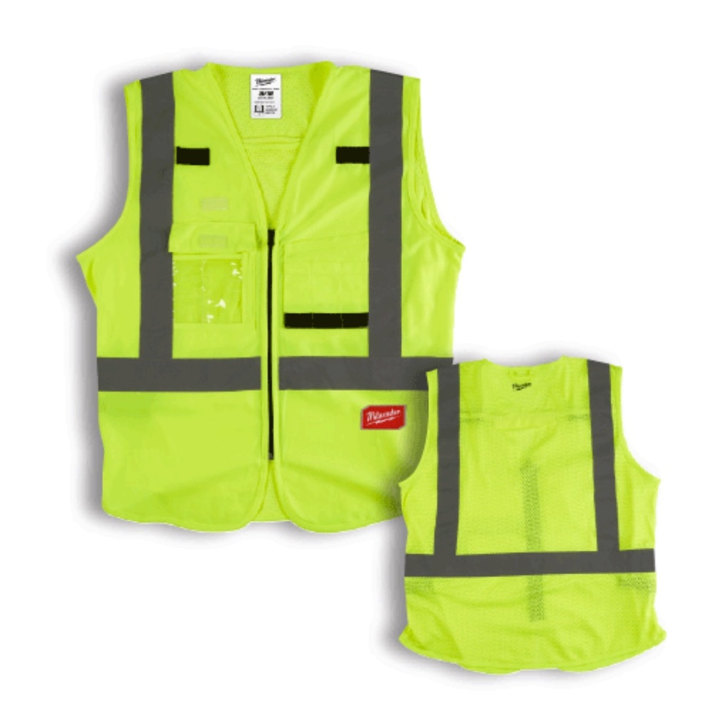 Milwaukee High Visibility Yellow Safety Vest L/XL